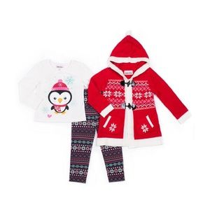 LITTLE LASS - 3-PC PENGUIN TOP & LEGGING SET (NWT)